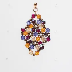 Pierces - Rose Gold filled 14K - Earrings Rhombus Malvina - Pierces - Rose Gold filled 14K - Rose Gold filled 14K